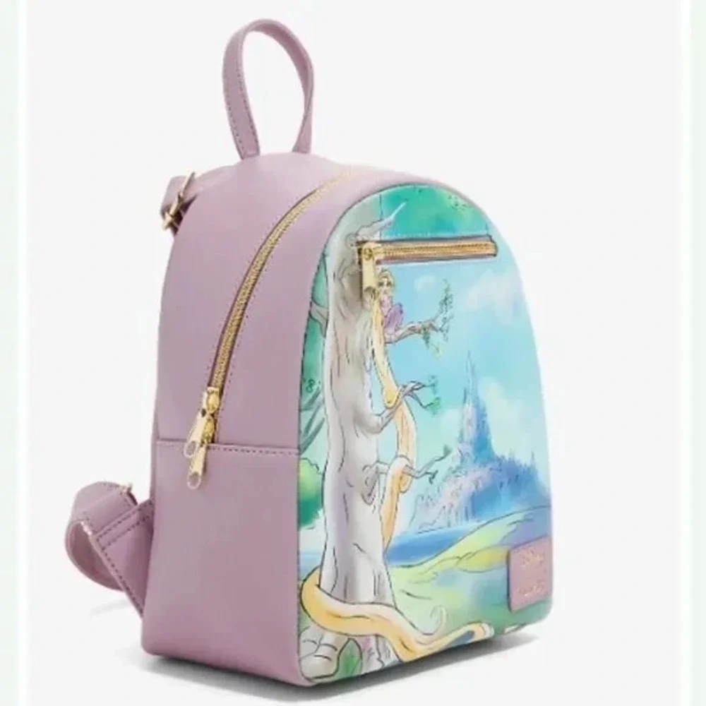 Loungefly Disney Tangled Painted Landscape‎ Mini Backpack